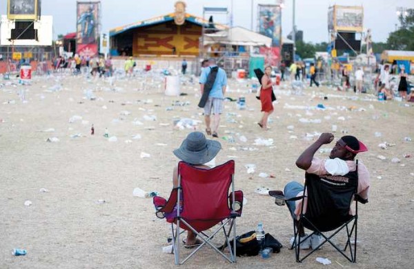 End of the New Orleans Jazz and Heritage Festival 2011. Photo by Adrienne Battistella.