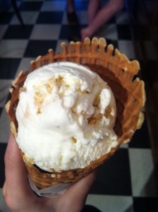 Creole Creamery's White Chocolate Truffled Popcorn ice cream in New Orleans. Photo by Jenny Sklar.