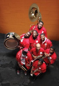 Hot 8 Brass Band. Photo by Elsa Hahne.