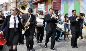 Flood Streets second line. Photo by Kim Welsh.