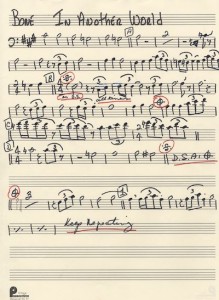 Wardell Quezergue sheet music courtesy of Scott Billington. Wardell Quezergue sheet music courtesy of Scott Billington.