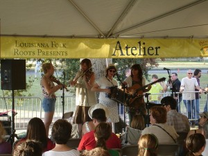 The Louisiana Folk Roots Atelier at the 2010 Festivals Acadiens et Créoles. Photo by Jim Hobbs.