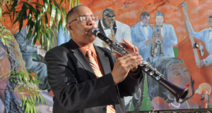 Dr. Michael White plays clarinet.